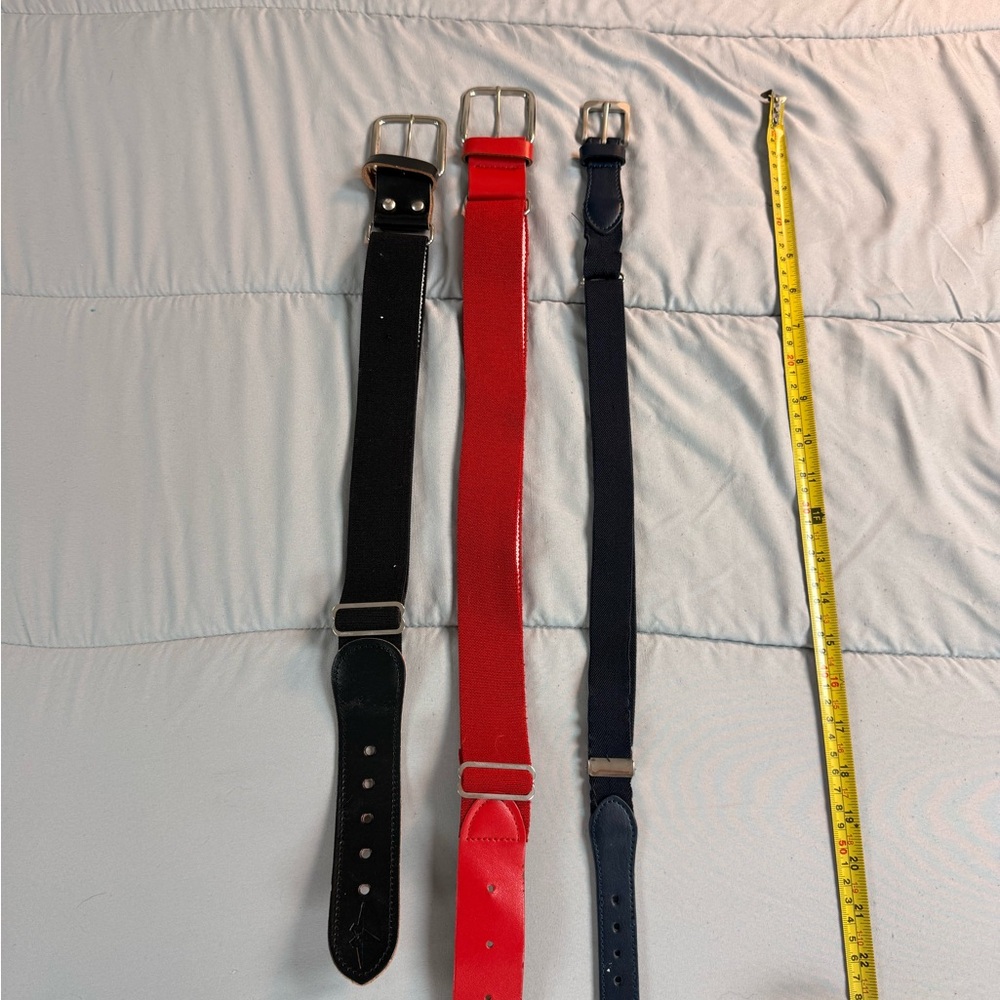 Kids' Black and Red Belt Set